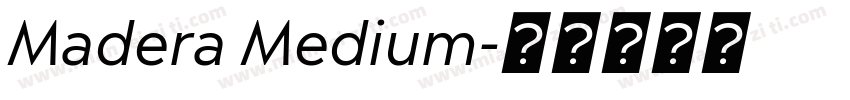 Madera Medium字体转换